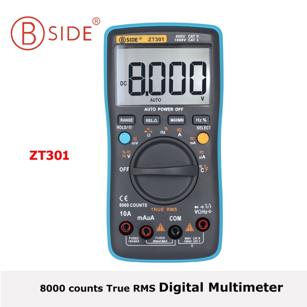 Bside  Ƽ  ZT301/ZT302 ޴ True RMS DC/AC а  Ƽ  DMM  ĸ Hz µ ׽